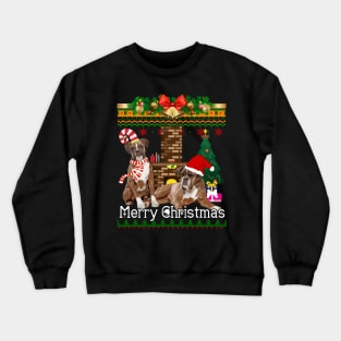 Ugly Christmas Sweater BOXERS Crewneck Sweatshirt